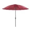 Beliani Marktscherm BAIA - Rood Polyester -tuinmeubelen 1000069786