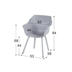 Hartman Sophie Element Dining Armstoel- Xerix - 2 St. -tuinmeubelen 1000073147 0102