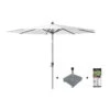 Platinum Riva Stokparasol 3 M. Rond - White Met Voet En Hoes -tuinmeubelen 1000073259