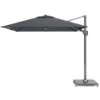 Platinum Voyager Vierkante Zweefparasol T2 2,7x2,7 M. - Faded Black -tuinmeubelen 1000073269