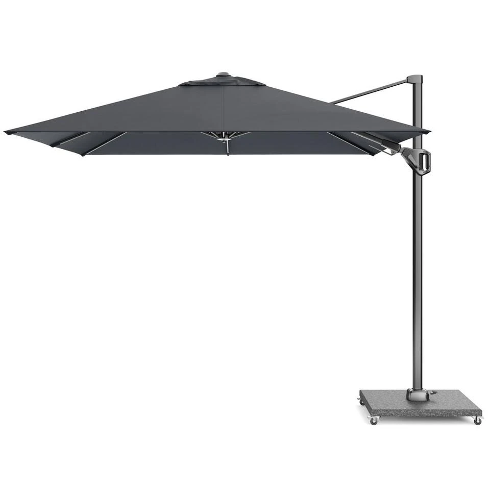 Platinum Voyager Vierkante Zweefparasol T2 2,7x2,7 M. - Faded Black 3 Platinum Voyager Vierkante Zweefparasol T2 2,7x2,7 M. - Faded Black