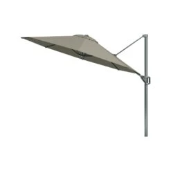Platinum Voyager Ronde Zweefparasol T1 3 M. - Taupe Met Voet En Hoes -tuinmeubelen 1000073278 0101