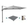 Platinum Challenger Premium T2 3x3 M - Light Grey Met Voet En Hoes 2 Platinum Challenger Premium T2 3x3 M - Light Grey Met Voet En Hoes -tuinmeubelen 1000073280