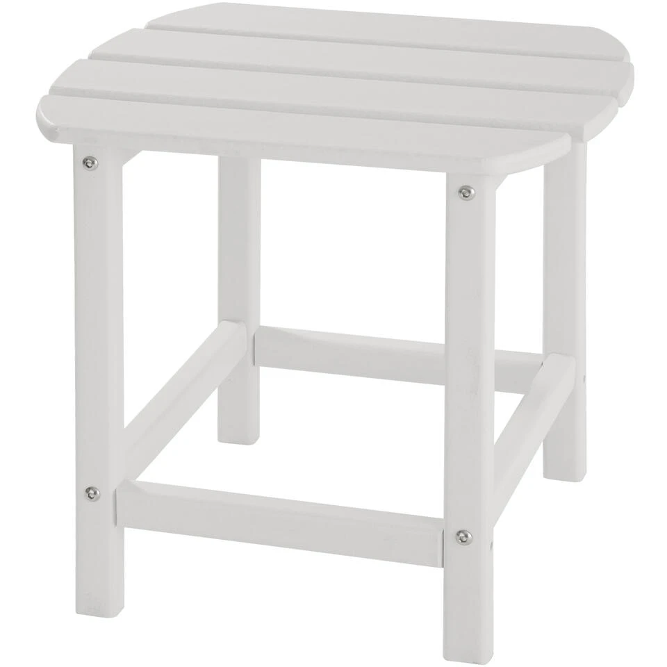 Tectake - 2 Tuinstoelen Janis Met Tafel - Houtlook - Wit 6 Tectake - 2 Tuinstoelen Janis Met Tafel - Houtlook - Wit - Afbeelding 4