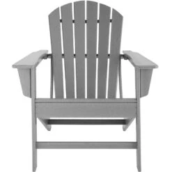 Tectake - 2 Tuinstoelen Janis Met Tafel - Houtlook - Grijs -tuinmeubelen 1000078050 0102