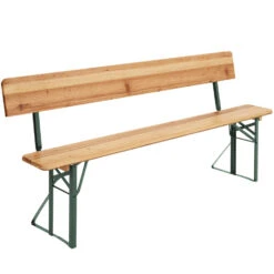 Tectake - Biertafel - Met Rugleuning -tuinmeubelen 1000078061 0103