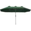 Tectake - Dubbele Parasol Silia - Terrasparasol - Groen -tuinmeubelen 1000078083