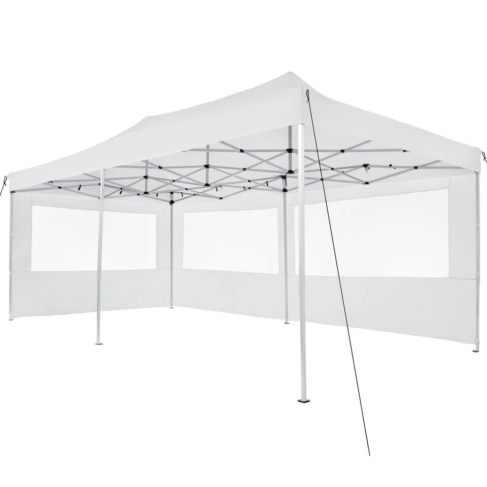 Tectake - Partytent 3x6 M. Opvouwbaar- 4 Wanden- Wit 5 Tectake - Partytent 3x6 M. Opvouwbaar- 4 Wanden- Wit - Afbeelding 3