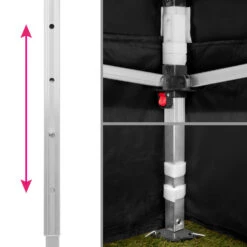 Tectake - Partytent Viola 3x6 M Met 2 Zijdelen Zwart 8 Tectake - Partytent Viola 3x6 M Met 2 Zijdelen Zwart -tuinmeubelen 1000078117 0102