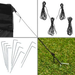 Tectake - Partytent Viola 3x6 M Met 2 Zijdelen Zwart 9 Tectake - Partytent Viola 3x6 M Met 2 Zijdelen Zwart -tuinmeubelen 1000078117 0103