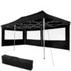 Tectake - Partytent Viola 3x6 M Met 2 Zijdelen Zwart -tuinmeubelen 1000078117