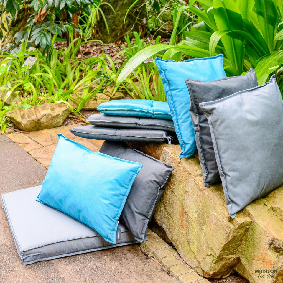 Madison - Bankkussen 120x48 - Blauw - Aegean Blue ECO 4 Madison - Bankkussen 120x48 - Blauw - Aegean Blue ECO - Afbeelding 2