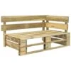 VidaXL Tuinhoekbank Pallet Hout -tuinmeubelen 1000084649