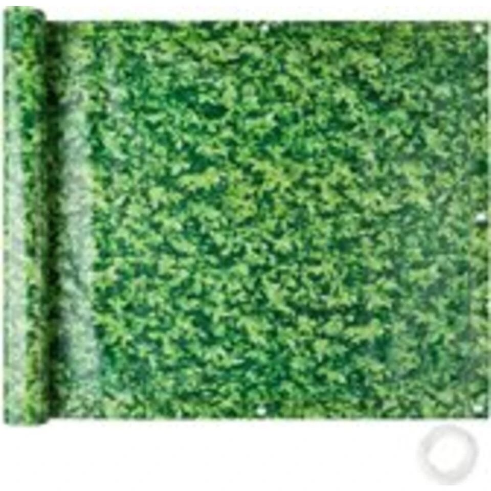 Tectake - Balkondoek Privacyscherm Groene Bladeren - 90 Cm X 6 Meter 3 Tectake - Balkondoek Privacyscherm Groene Bladeren - 90 Cm X 6 Meter