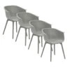 Garden Impressions Lexy Tuinstoel Licht Grijs - 4 Stuks -tuinmeubelen 1000087060
