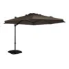 Exotan Parasol Buiten Roma - Aluminium - Taupe - 265x350x350 -tuinmeubelen 1000088231