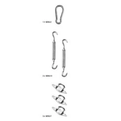 Nesling Schaduwdoek Bevestigingsset Driehoek 9 Nesling Schaduwdoek Bevestigingsset Driehoek -tuinmeubelen 1000088261 0101