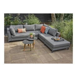 Exotan Bijzettafels Binnen/Buiten - Teak - Antraciet - Set Van 2 8 Exotan Bijzettafels Binnen/Buiten - Teak - Antraciet - Set Van 2 -tuinmeubelen 1000088978 0102