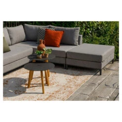 Exotan Bijzettafels Binnen/Buiten - Teak - Antraciet - Set Van 2 9 Exotan Bijzettafels Binnen/Buiten - Teak - Antraciet - Set Van 2 -tuinmeubelen 1000088978 0103