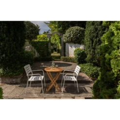 Exotan Inklaptafel Buiten Folding- Teak - Naturel - 75x65x65 -tuinmeubelen 1000088985 0103