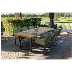 Exotan Fauteuil Buiten Plaza - Aluminium - Groen - Set Van 2 -tuinmeubelen 1000090468 0102