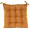 Anna's Collection Stoelkussen Gewatteerd - Oker Geel - 38 X 38 Cm -tuinmeubelen 1000091177