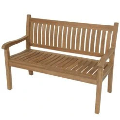 Teak Tuinbank Gebogen - Hout - Bruin 7 Teak Tuinbank Gebogen - Hout - Bruin -tuinmeubelen 1000091505 0102