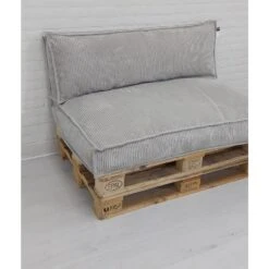 2L Home & Garden Rugkussen Ribcord Deluxe Zandkleurig - 120x40cm -tuinmeubelen 1000092270 0102