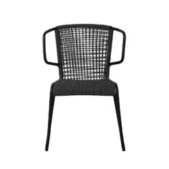 Tuinstoel Dora Touw Antraciet - 61x57x77 Cm - Touw - Grijs -tuinmeubelen 1000092415 0102