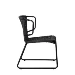 Tuinstoel Dora Touw Antraciet - 61x57x77 Cm - Touw - Grijs -tuinmeubelen 1000092415 0103