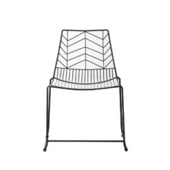 Dining Tuinstoel Millie Bewerkt Metaal Zwart - 56x59x81 Cm - Metaal - Zwart -tuinmeubelen 1000092417 0101
