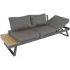 Arezzo Loungebank Polywood - Hout - Bruin -tuinmeubelen 1000093876