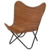 Billy Vlinderstoel Cognac - Leder - Bruin -tuinmeubelen 1000094348