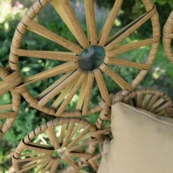 Flower Hangstoel Naturel - Wicker - Bruin -tuinmeubelen 1000094365 0104