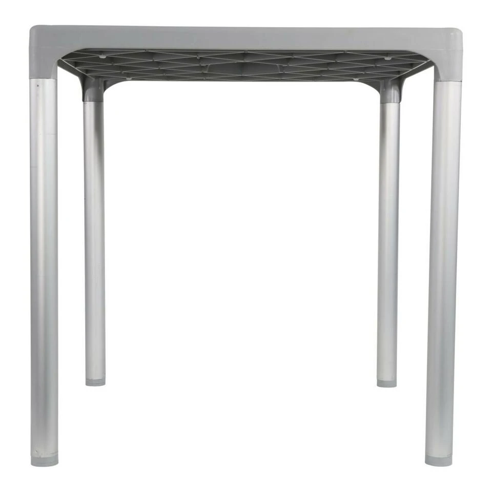 Bella Terrastafel - Kunststof - Grijs 4 Bella Terrastafel - Kunststof - Grijs - Afbeelding 2