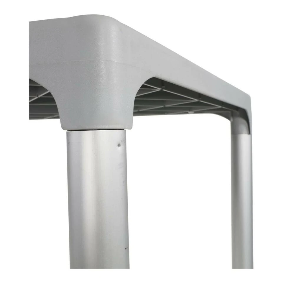 Bella Terrastafel - Kunststof - Grijs 6 Bella Terrastafel - Kunststof - Grijs - Afbeelding 4