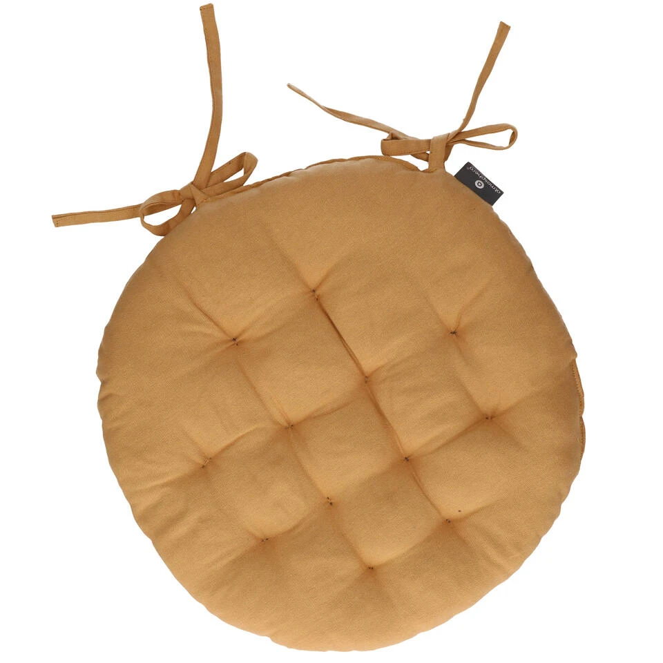 Atmosphera Stoelkussen - Okergeel - Katoen - 38 X 6.5 Cm - Zitkussen 3 Atmosphera Stoelkussen - Okergeel - Katoen - 38 X 6.5 Cm - Zitkussen