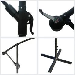 Happy Garden Schaduwzeilen MOLOKAI - Grijs - Staal -tuinmeubelen 1000094882 0103