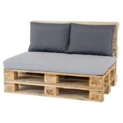 Madison Rugkussen Lounge Panama Grijs - 60x40cm -tuinmeubelen 1130741204 0101