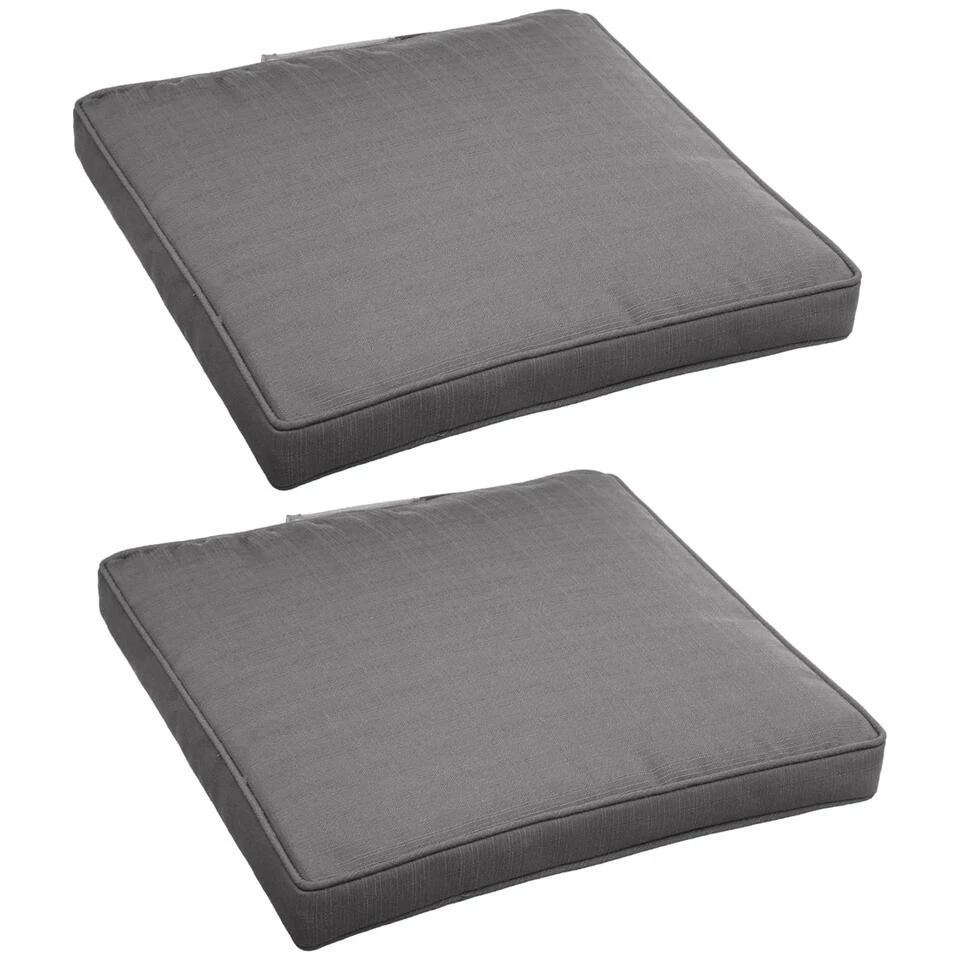 Hesperide Stoelkussens - Binnen/ Buiten Stoelen - Grijs - 40 X 4 Cm 6 Hesperide Stoelkussens - Binnen/ Buiten Stoelen - Grijs - 40 X 4 Cm - Afbeelding 4