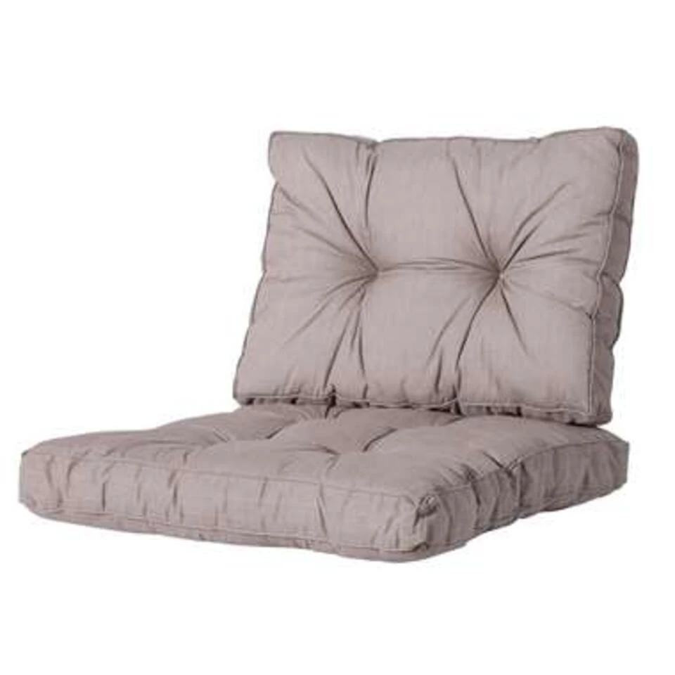 Madison Loungeset Kussen Florance Panama Taupe - 60 X 60cm 3 Madison Loungeset Kussen Florance Panama Taupe - 60 X 60cm