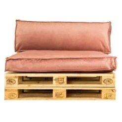 2L Home & Garden Palletkussen Velvet Oud Roze - 120 X 80cm -tuinmeubelen 1223720980 0102