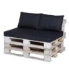 Madison Palletkussen Basic Zwart - 120 X 80cm -tuinmeubelen 1405727145