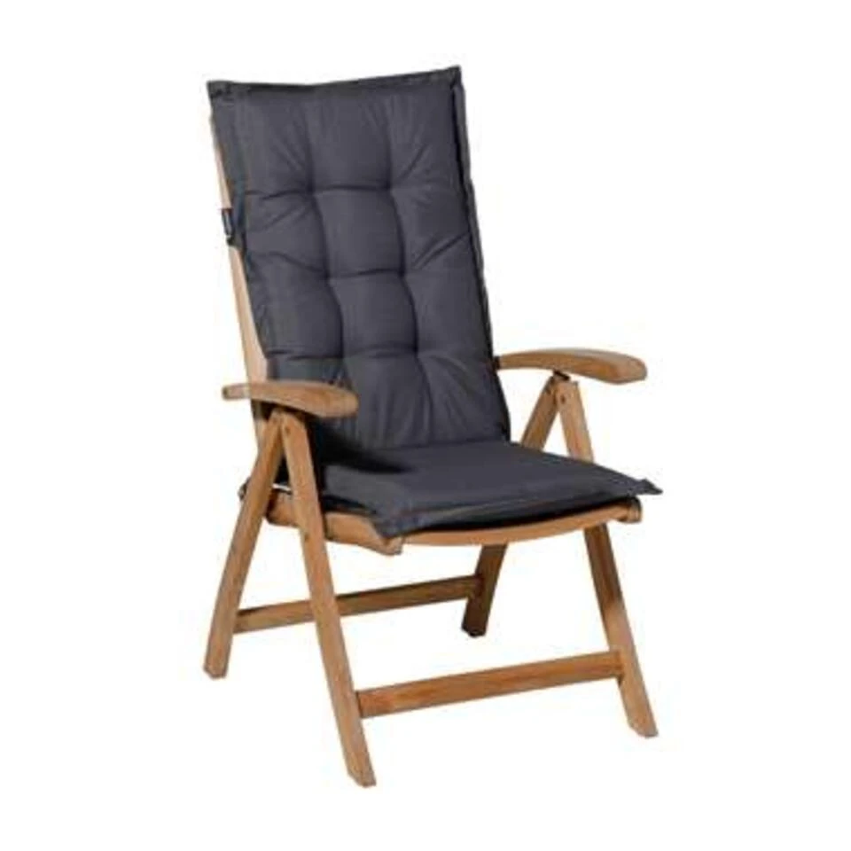 Madison Tuinstoelkussen Hoge Rug Outdoor Panama Grijs 4 Madison Tuinstoelkussen Hoge Rug Outdoor Panama Grijs - Afbeelding 2