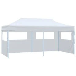 VidaXL Partytent Pop-up Met Zijwanden 3x6 M Staal Wit