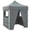 VidaXL Partytent Met 4 Zijwanden Inklapbaar 2x2 M Staal Antraciet 2 VidaXL Partytent Met 4 Zijwanden Inklapbaar 2x2 M Staal Antraciet -tuinmeubelen 1540084984