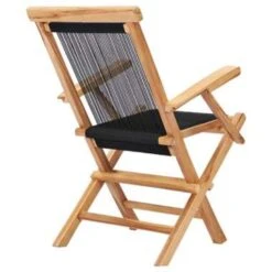 VidaXL Tuinstoelen Inklapbaar 2 St Massief Teakhout En Touw -tuinmeubelen 1603863137 0103