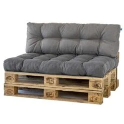 2L Home & Garden Palletkussen Metro Grijs - 120 X 80cm