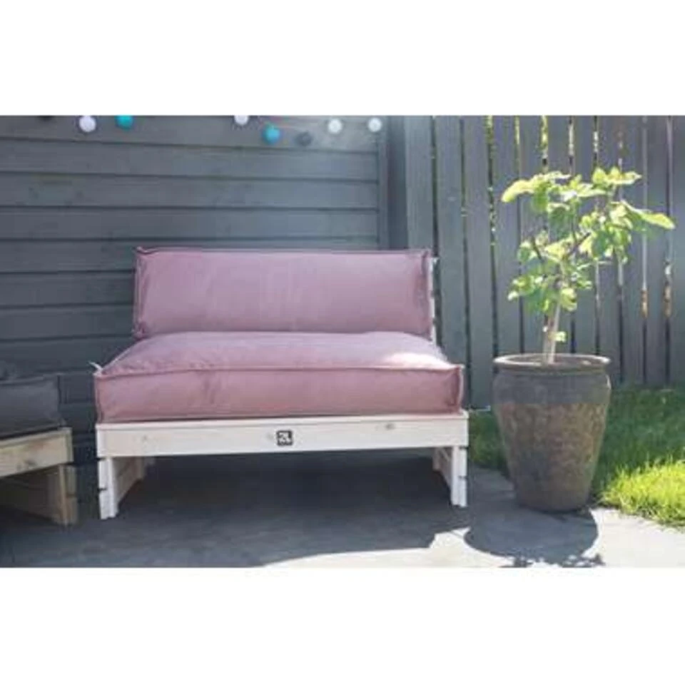 2L Home & Garden Palletkussen Velvet Oud Roze - 60 X 40cm 5 2L Home & Garden Palletkussen Velvet Oud Roze - 60 X 40cm - Afbeelding 3