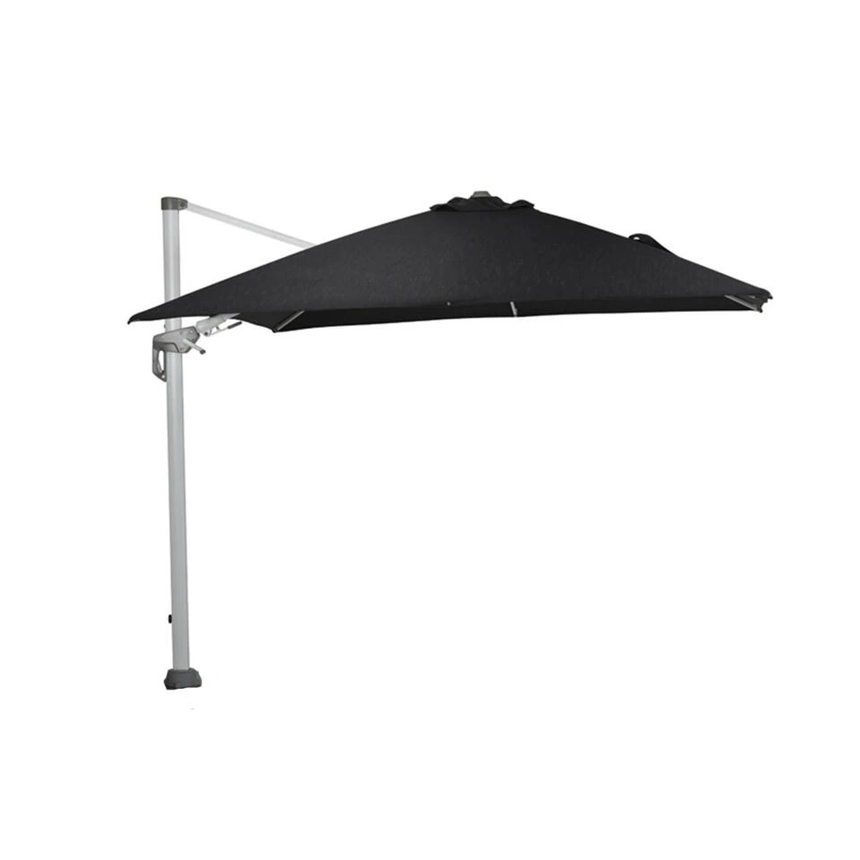 Garden Impressions Zweefparasol Hawaii Deluxe 300x300 - Wit - Zwart 3 Garden Impressions Zweefparasol Hawaii Deluxe 300x300 - Wit - Zwart